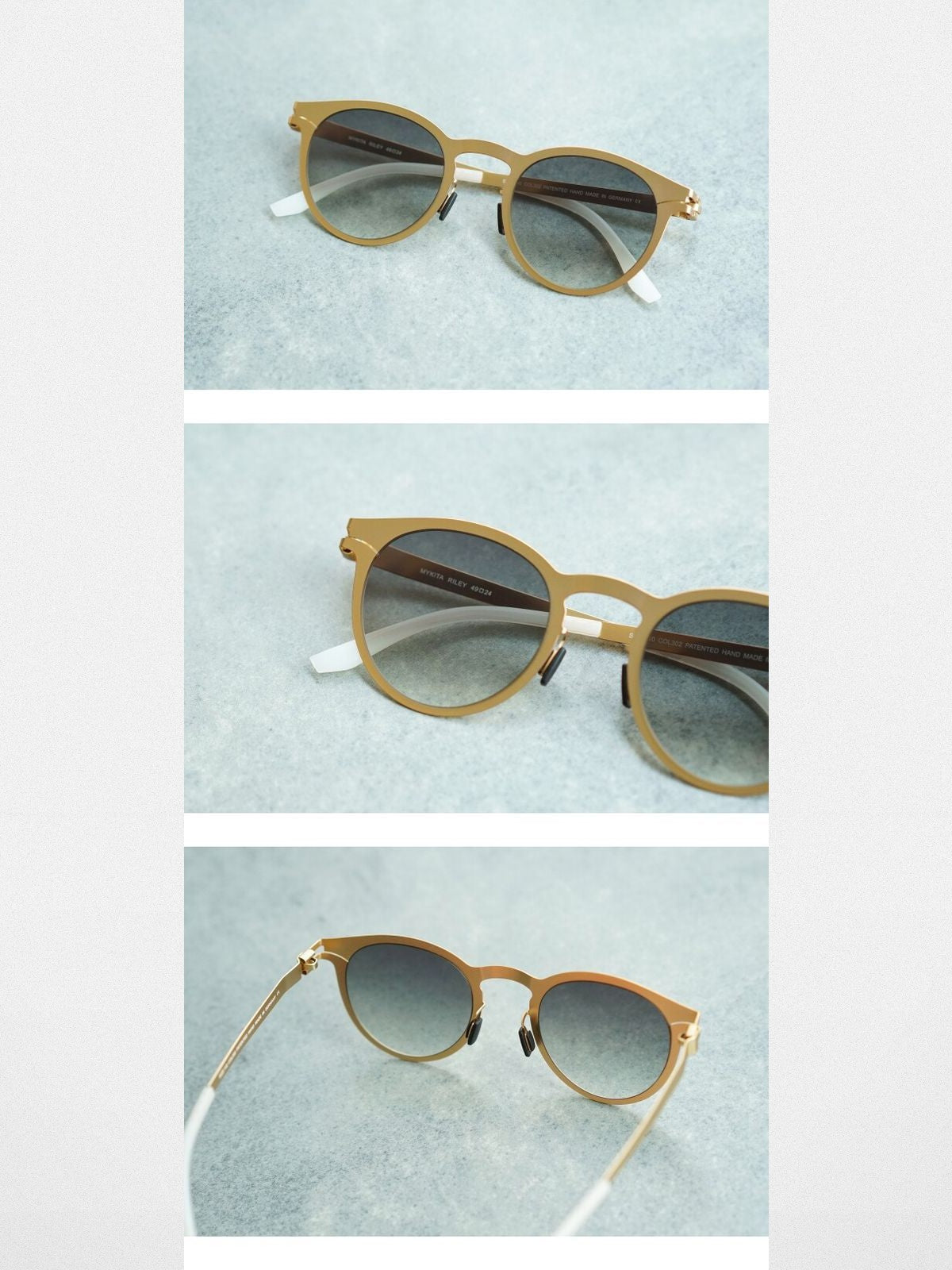 FUTURE UPDATE Screwless Pure Titanium Sunglasses in Yellow