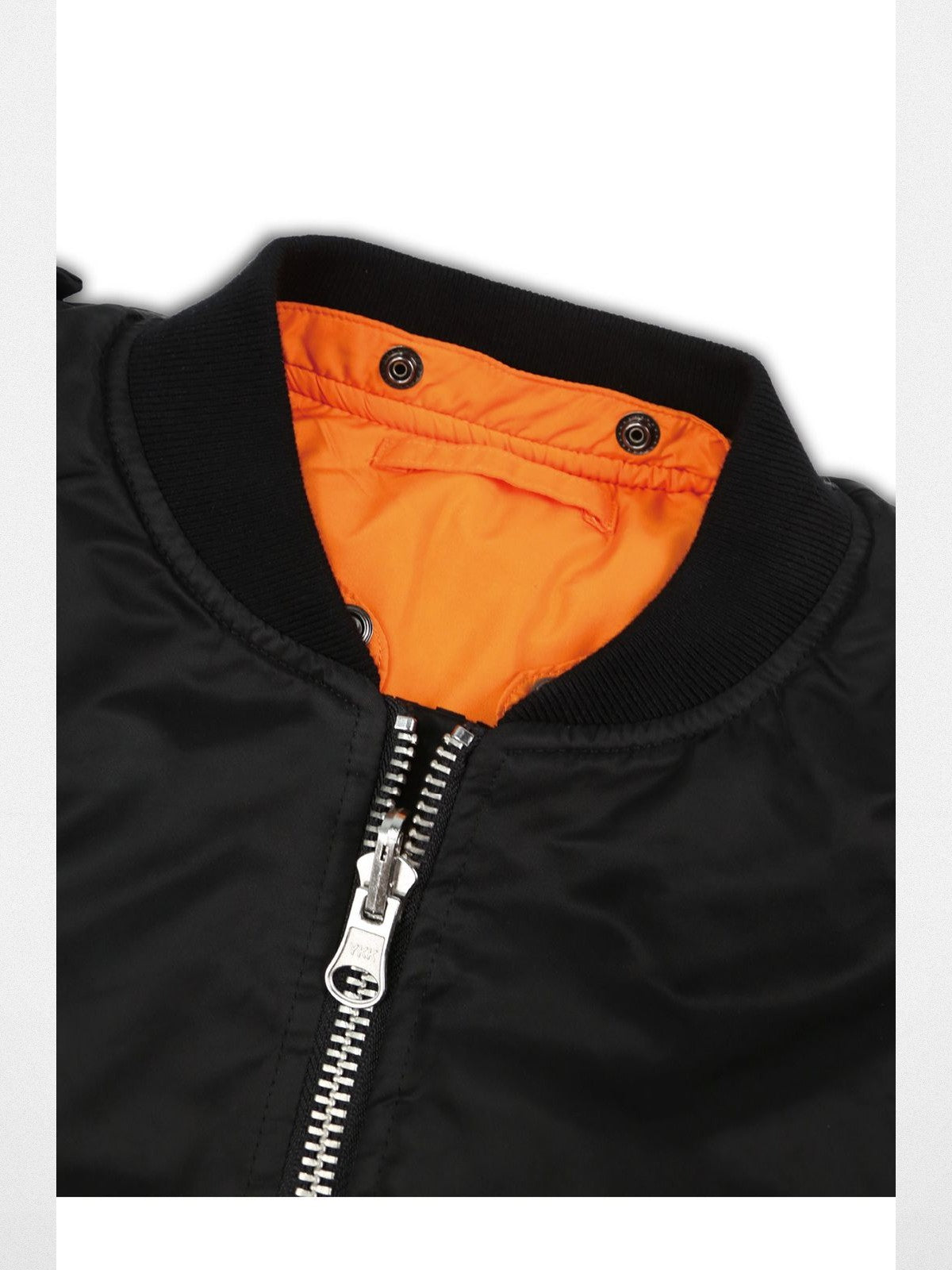 SOD Online Store Narcoleptic Hooded Bomber Jacket in Black - Detail