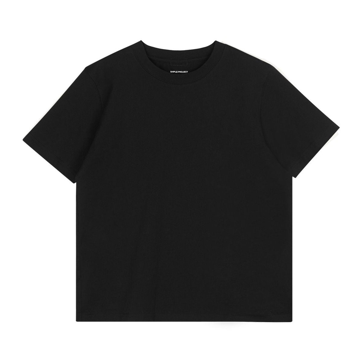 Simple Project Pure Cotton Daily T Shirt in Black
