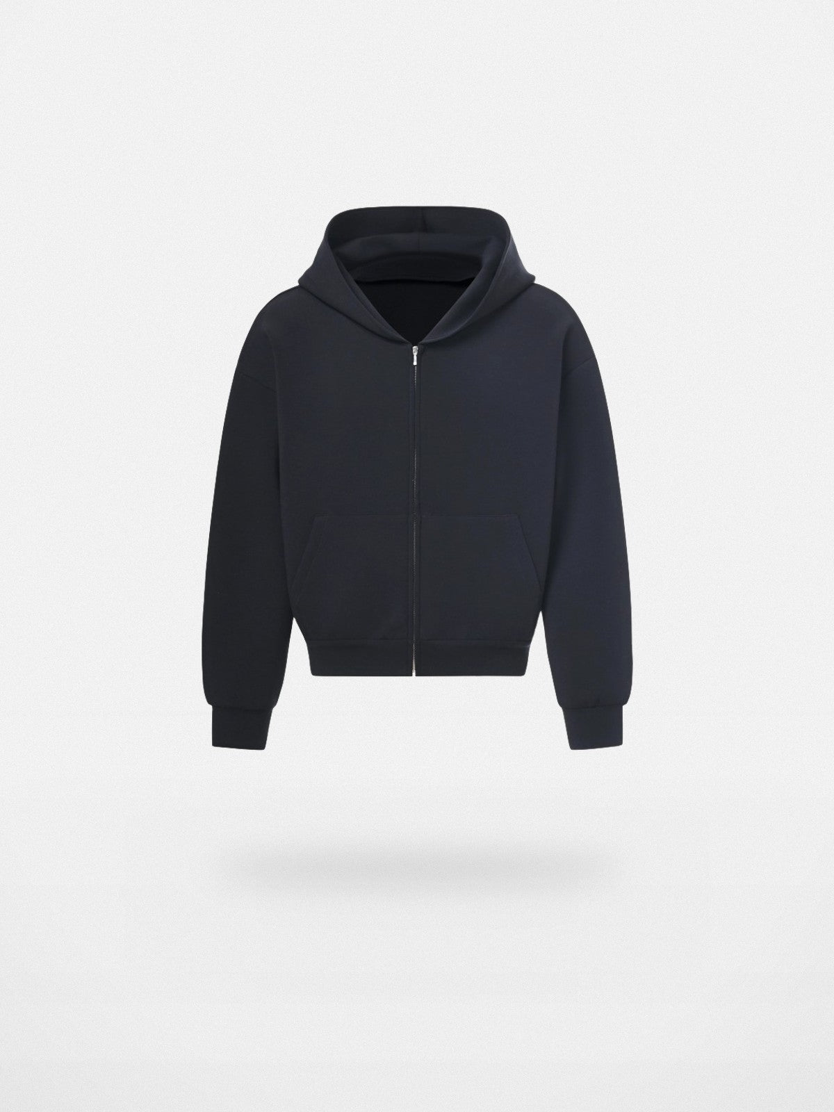 Roolrren Homme Cotton Air Layer Zip Hoodie in Charcoal