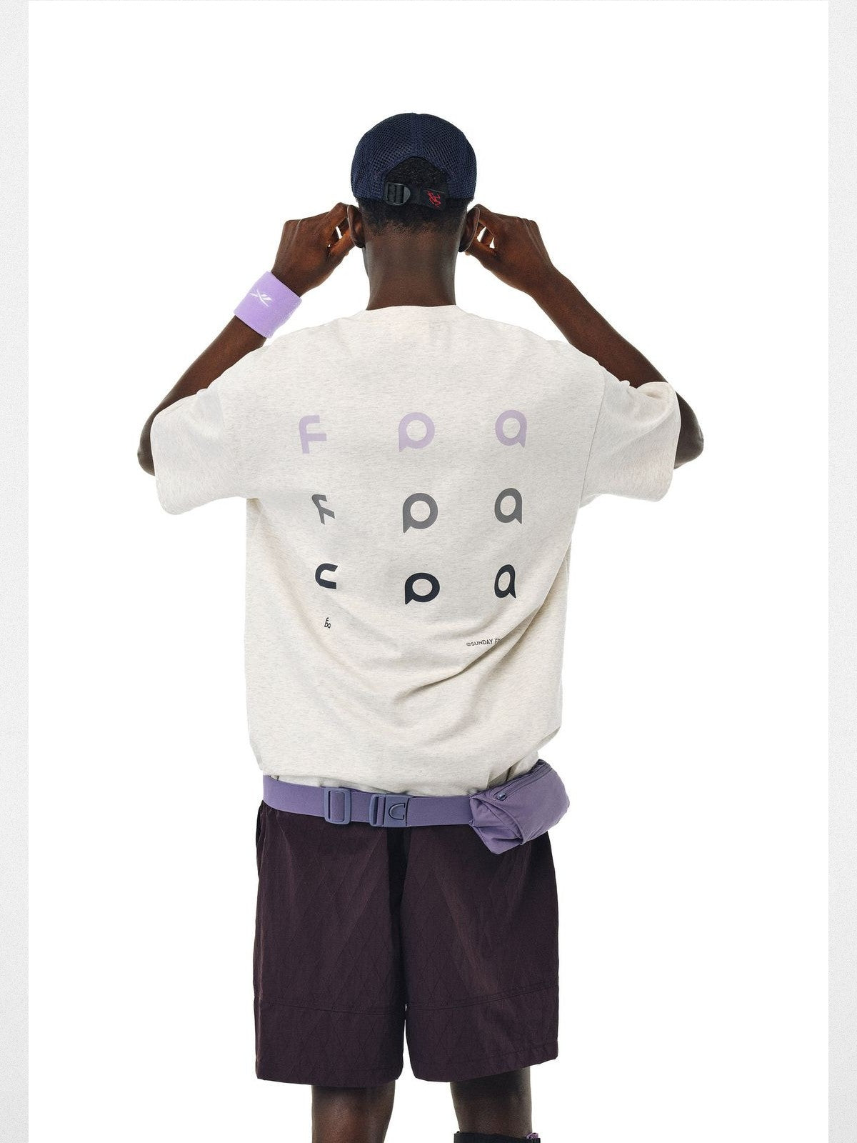 FPA Cool Touch Heavyweight Cotton Tee in Gray - On Model