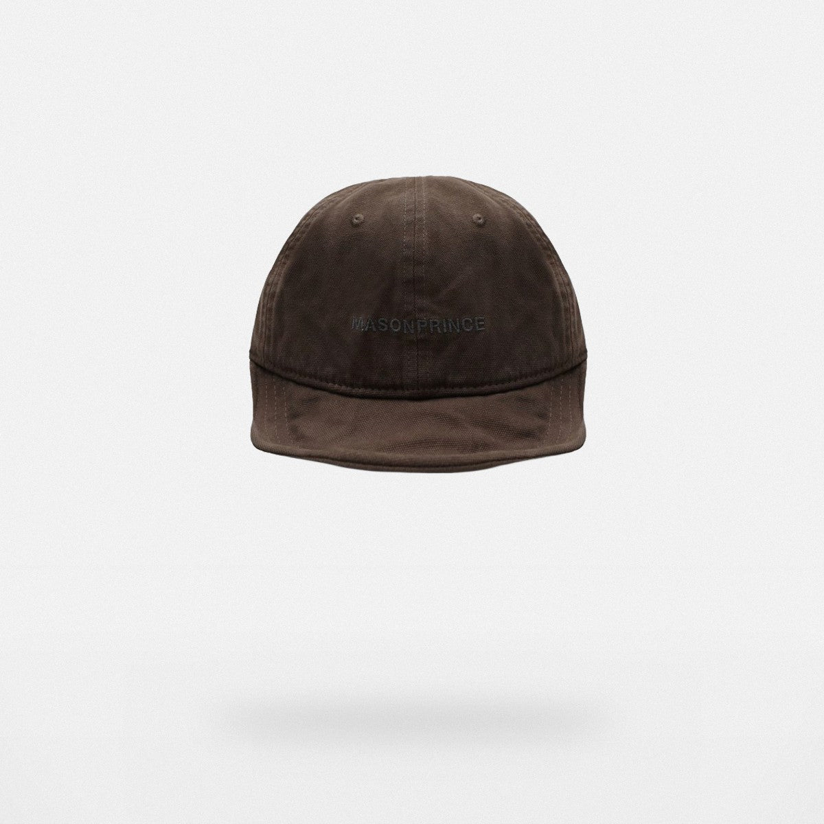 MASONPRINCE Twisted Design Flat Top Cap in Brown