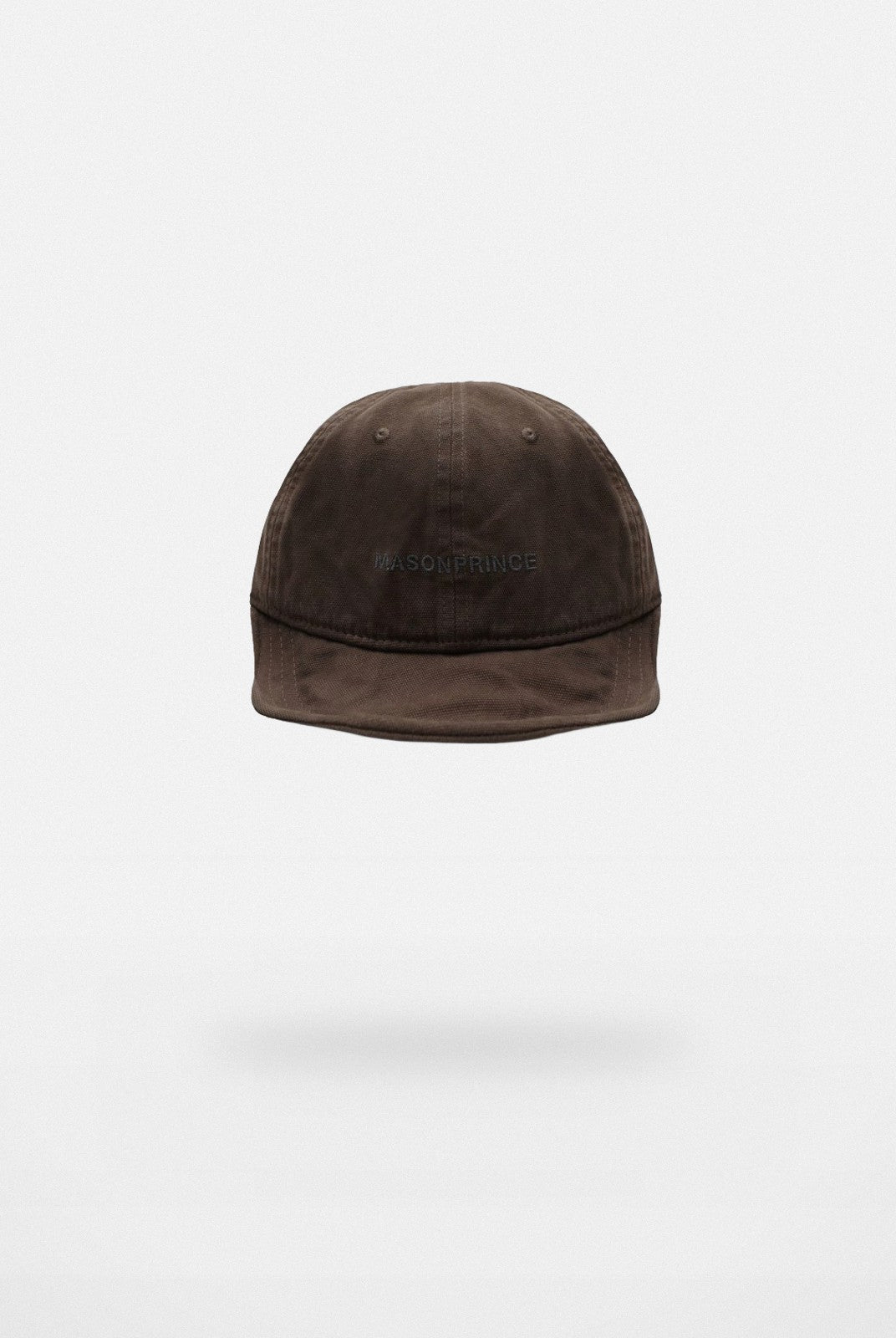 MASONPRINCE Twisted Design Flat Top Cap in Brown
