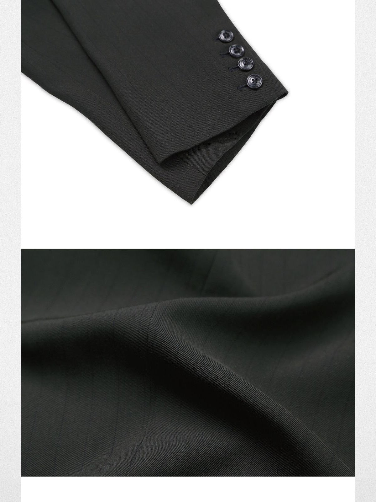 SOD Deconstructed Asymmetric Wool Blazer in Black - Detail