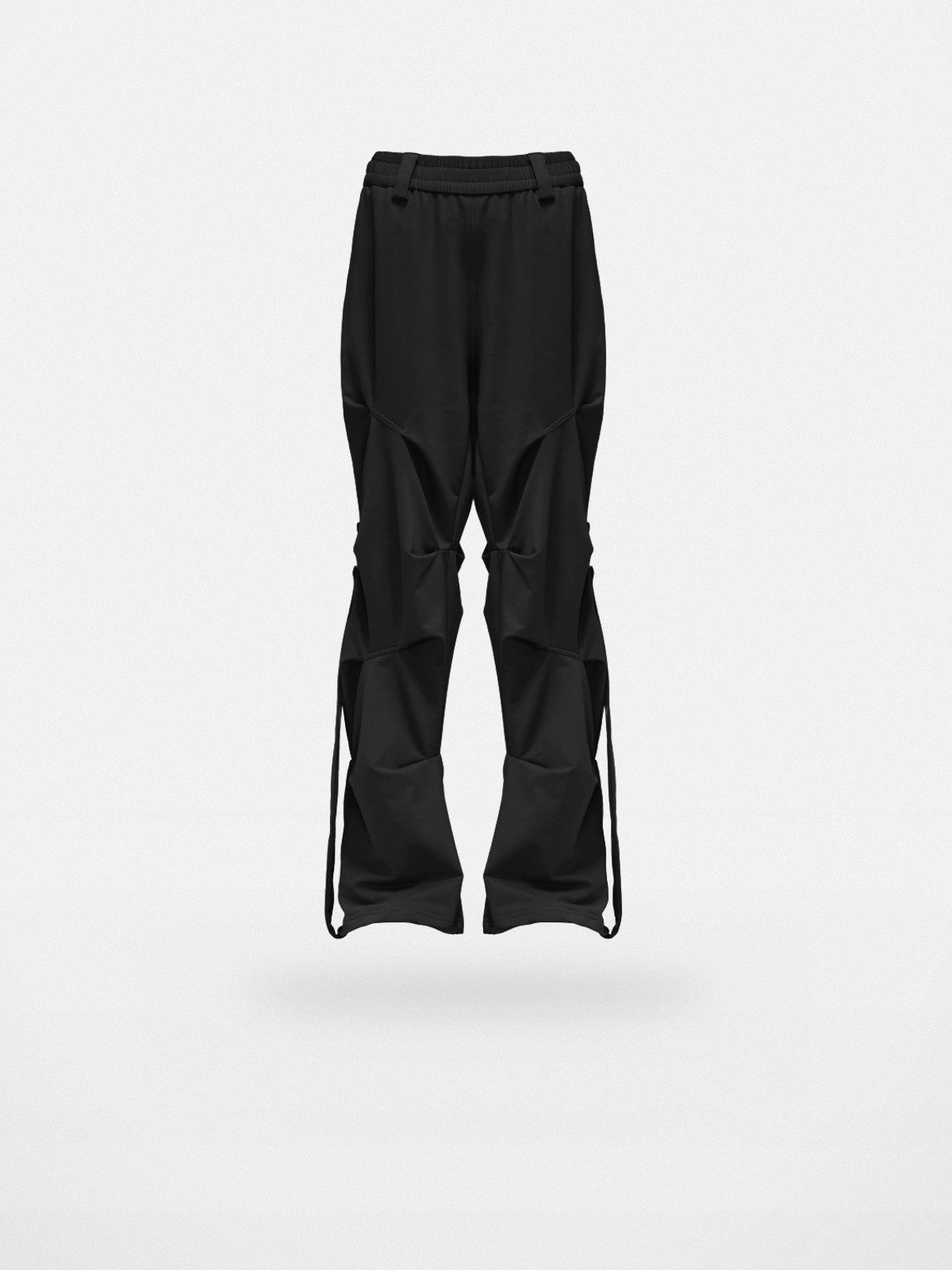 LOSTCTRL Ruched Panel Pants in Black