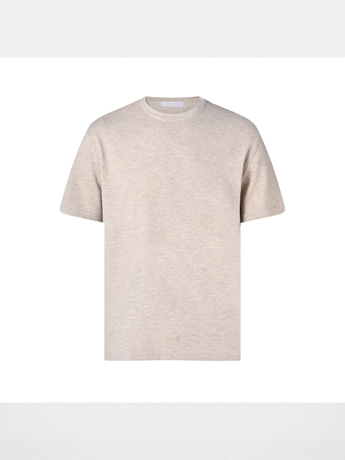 Roolrren Homme Organic Cotton Blend T Shirt in Beige