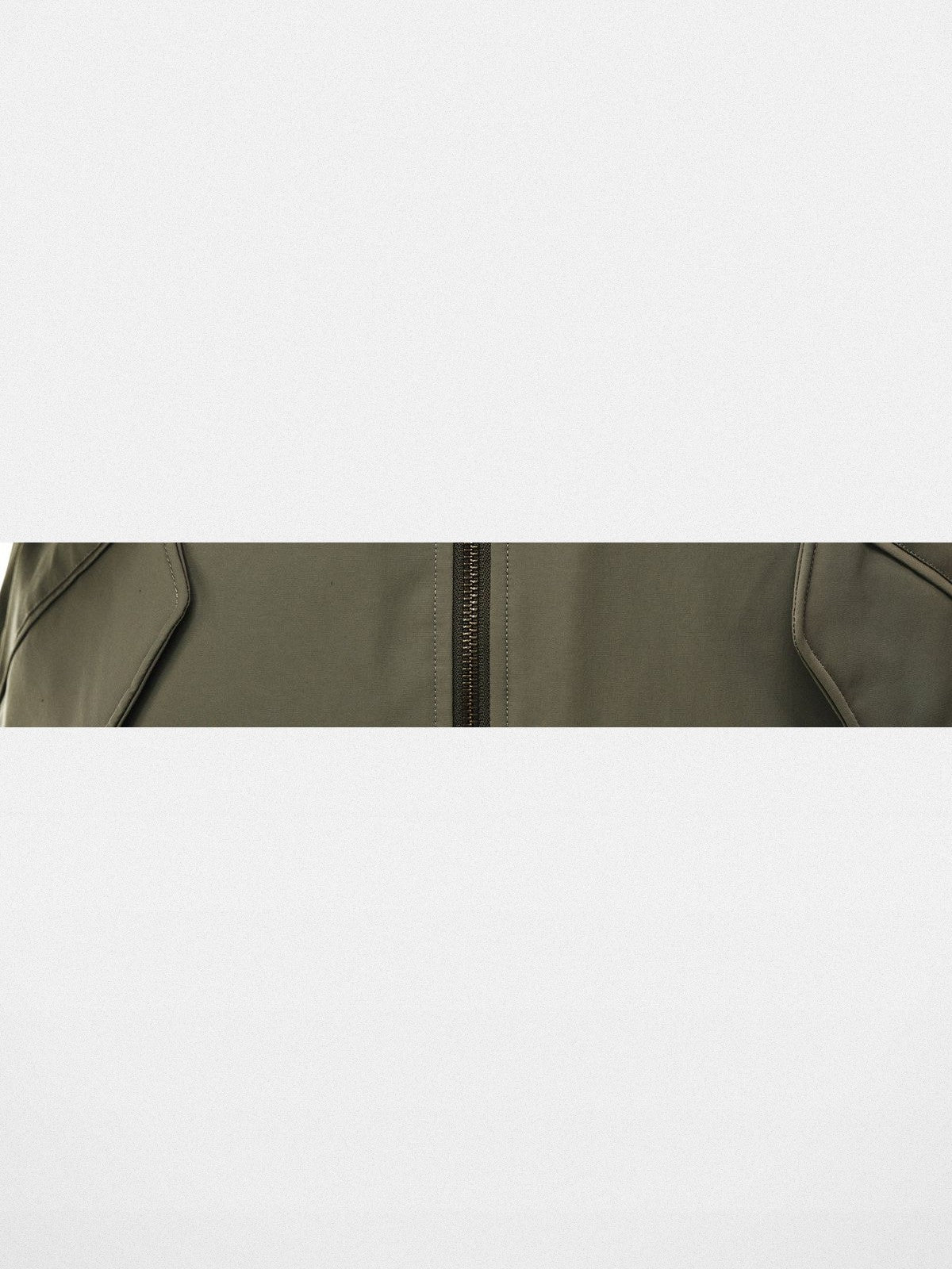 FPA Faux Mink Collar Down Parka in Olive - Detail