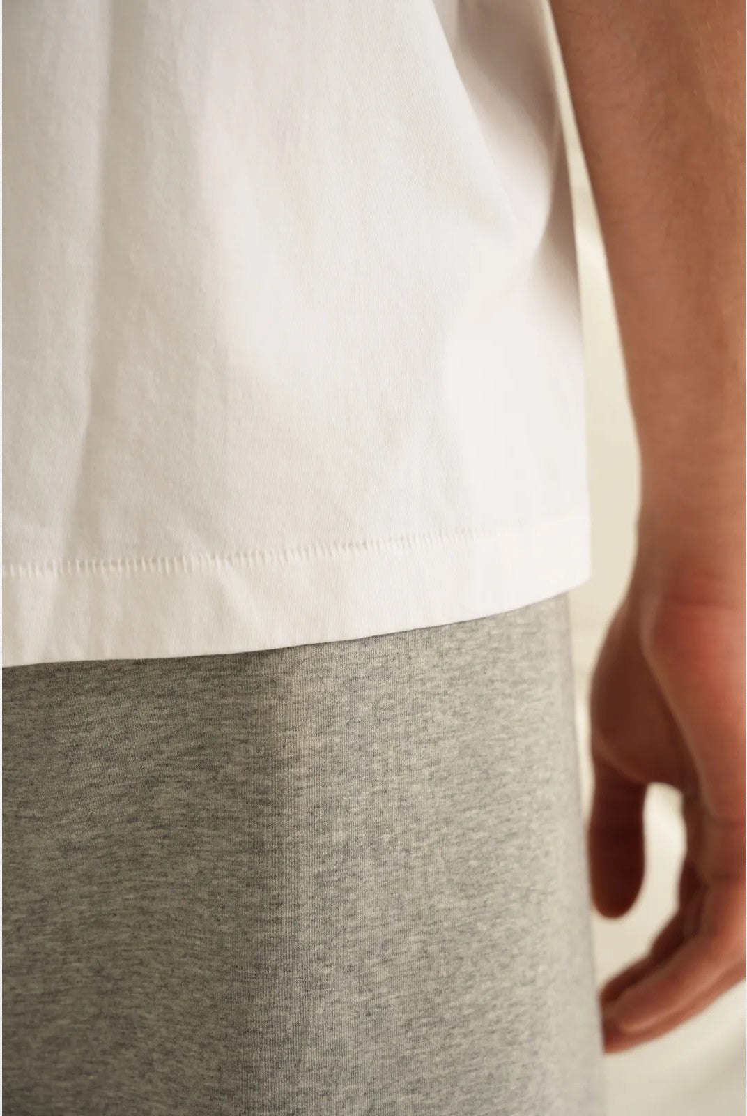 Retro 21 Tubular Knit Brushed Cotton T Shirt in Black