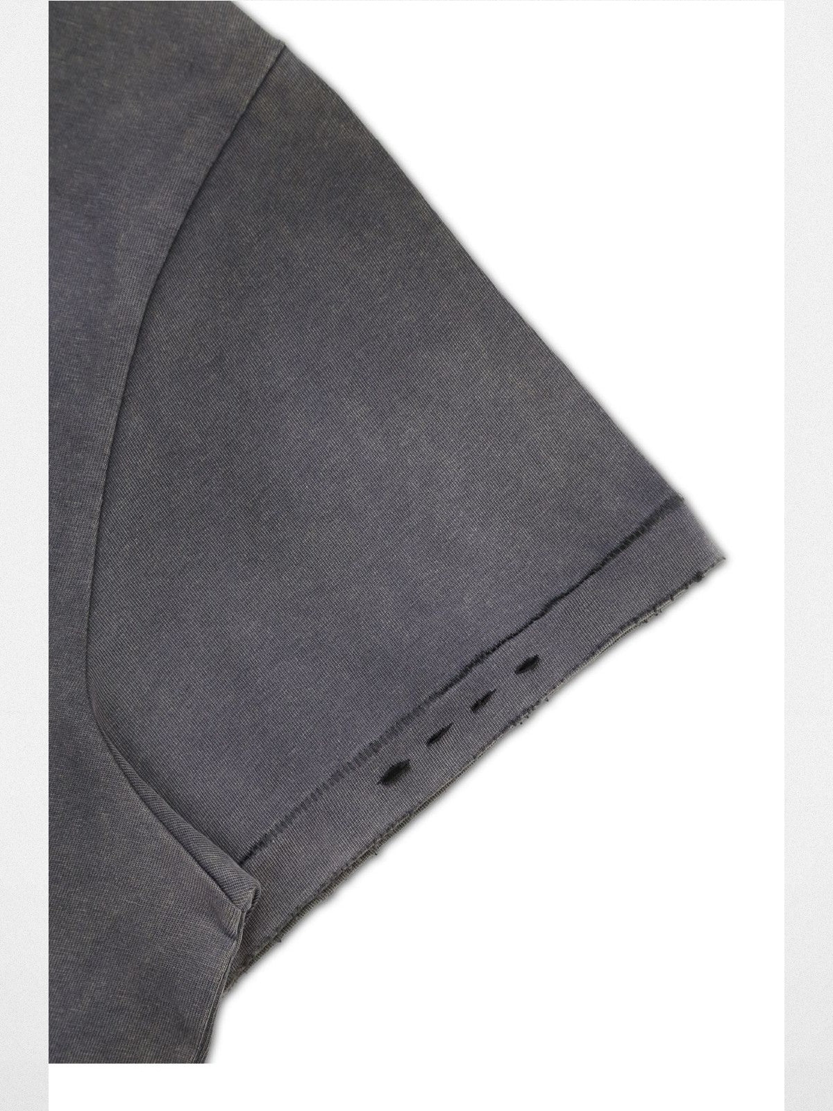 SOD Distressed Washed NUMB T Shirt in Purple - Detail