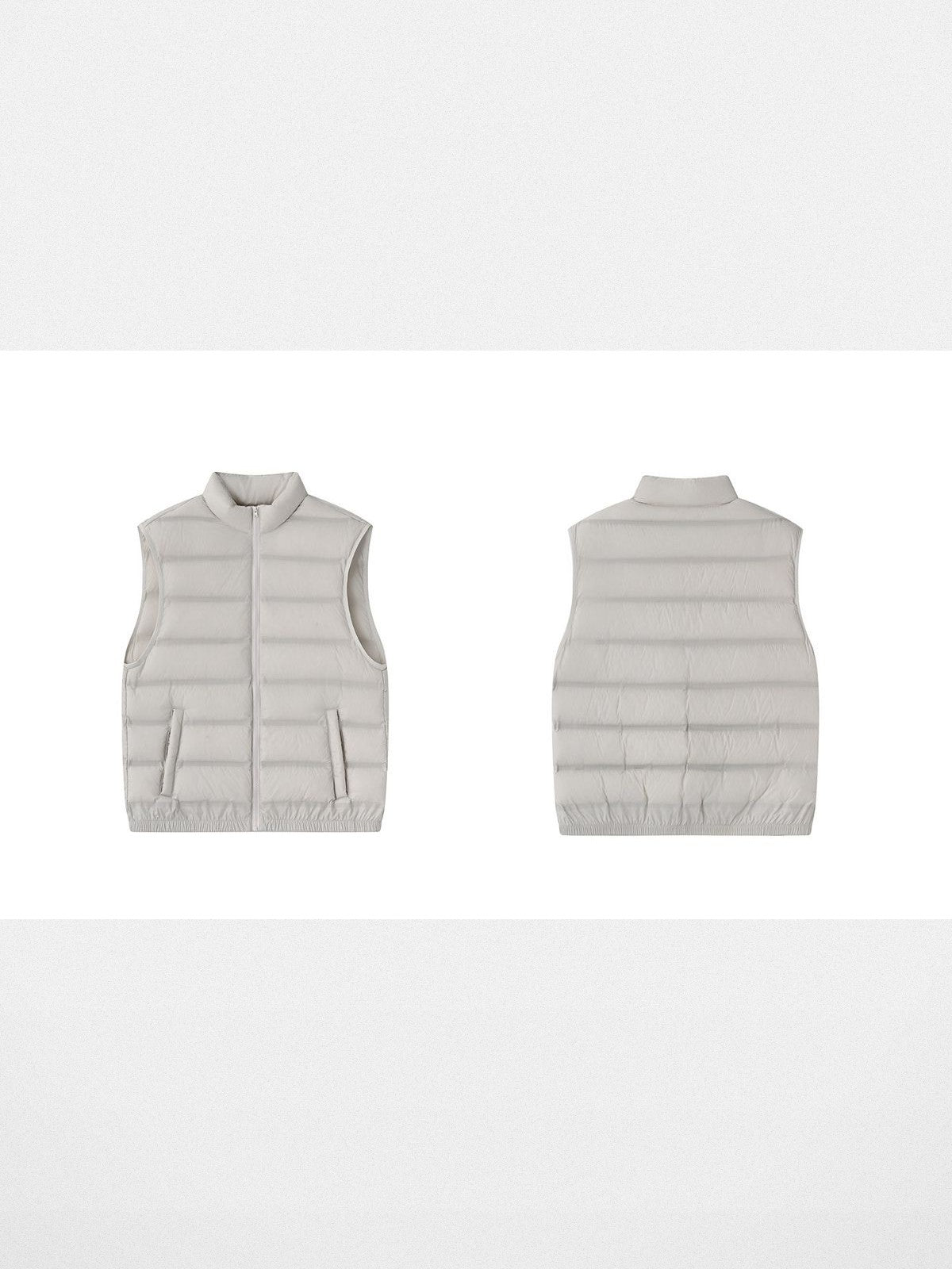 Roolrren Homme 3 Proof Tech Shell Down Vest in Gray