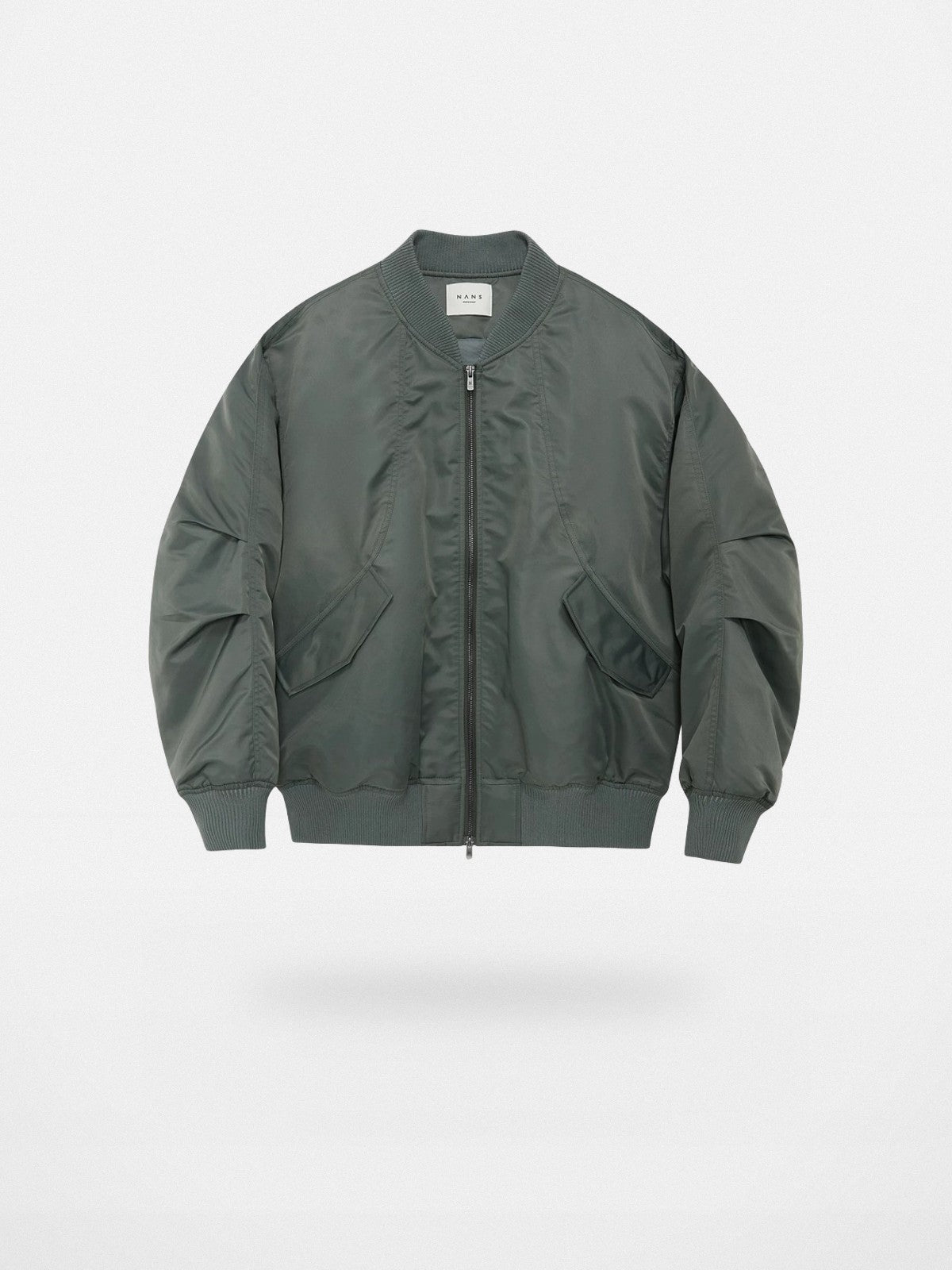 NANS Curved Panel Thinsulate Bomber in Olive