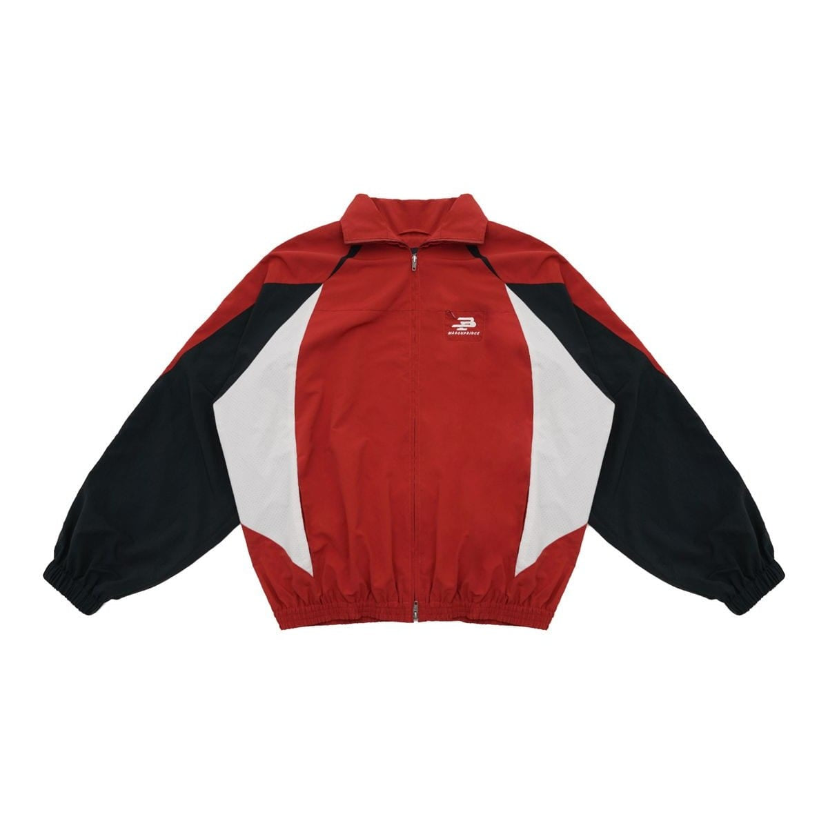 MasonPrince Retro Colorblock Track Jacket in Red