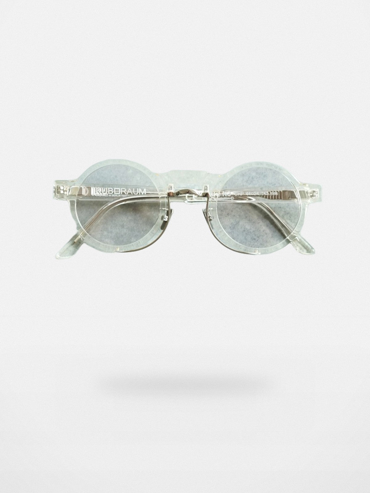 FUTURE UPDATE Deconstructed Round Frame Sunglasses in White
