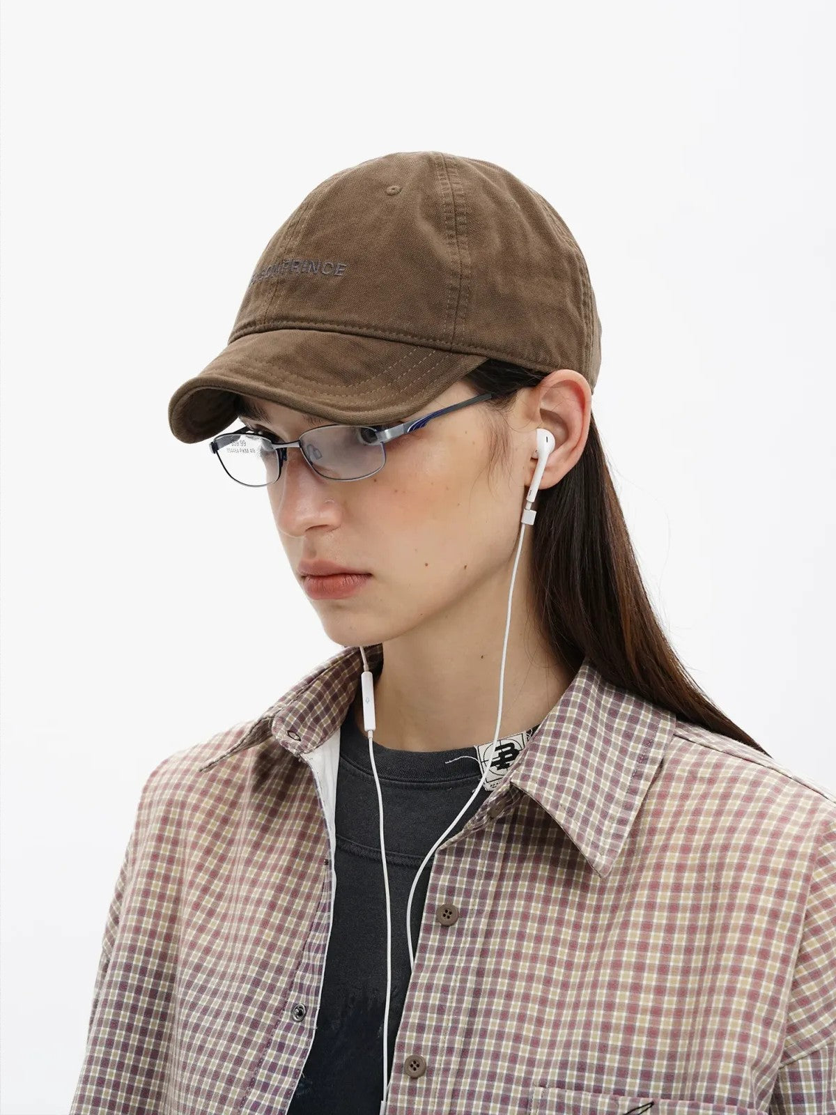 MASONPRINCE Twisted Design Flat Top Cap in Brown - On Model