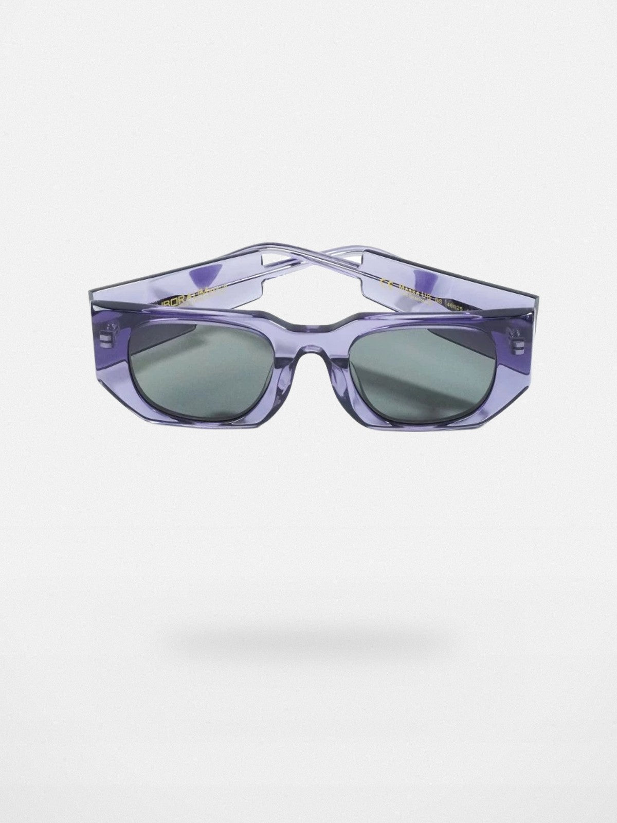 FUTURE UPDATE Chunky Rectangular Sunglasses in Purple