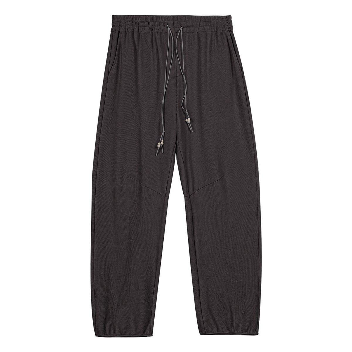 Simple Project Wooden Bead Detail Sweatpants in Gray