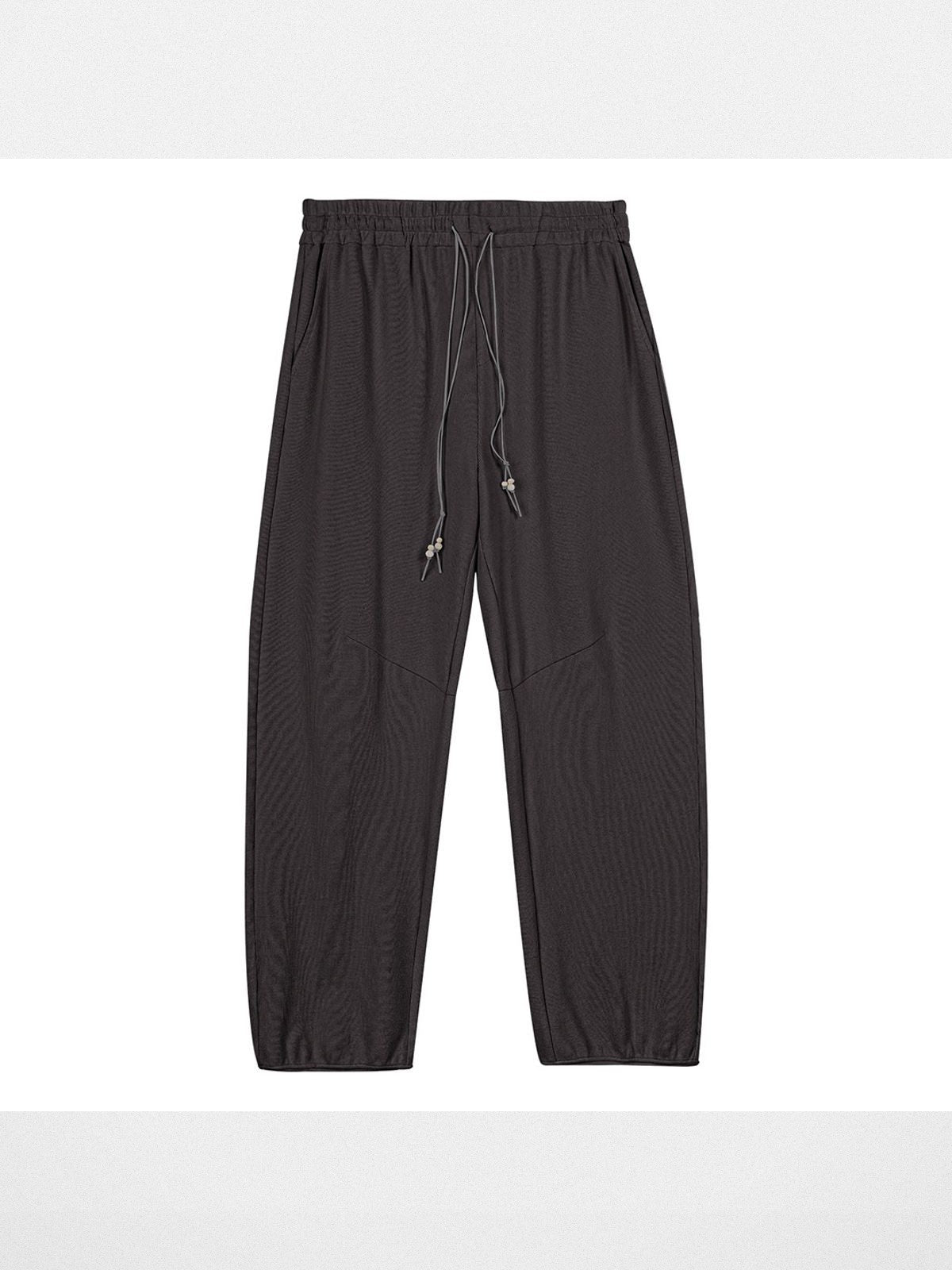 Simple Project Wooden Bead Detail Sweatpants in Gray