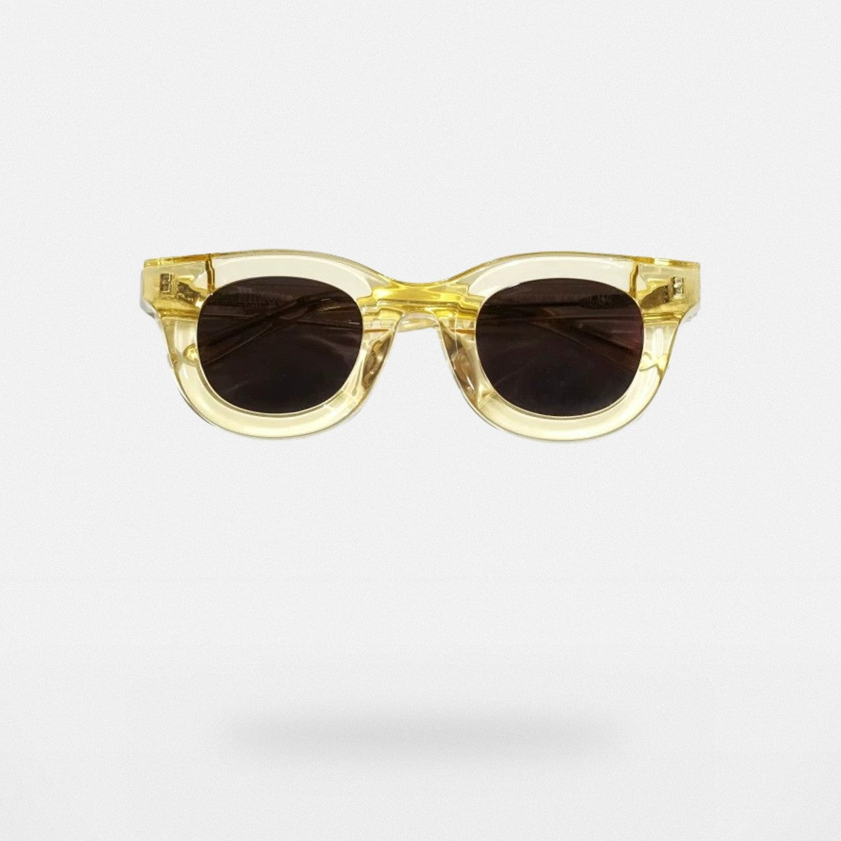 FUTURE UPDATE Oversized Geometric Sunglasses in Yellow
