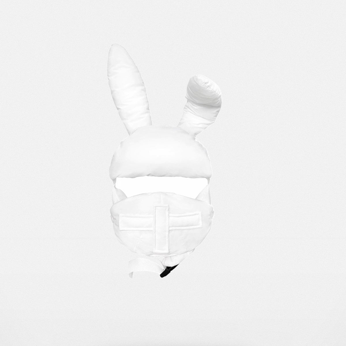 CFIERCE Padded Bunny Ear Bonnet in White