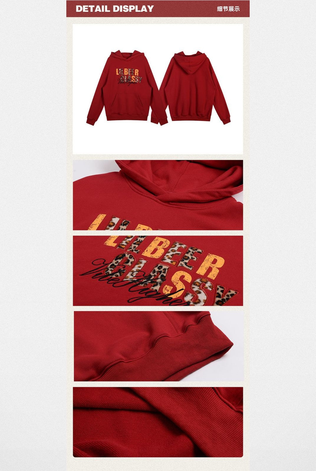 BeerBro Heavyweight Graphic Print Hoodie in White