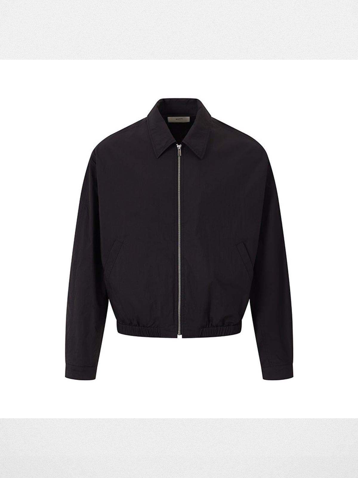 ROYA Crinkled Lyocell Blend Jacket in Black