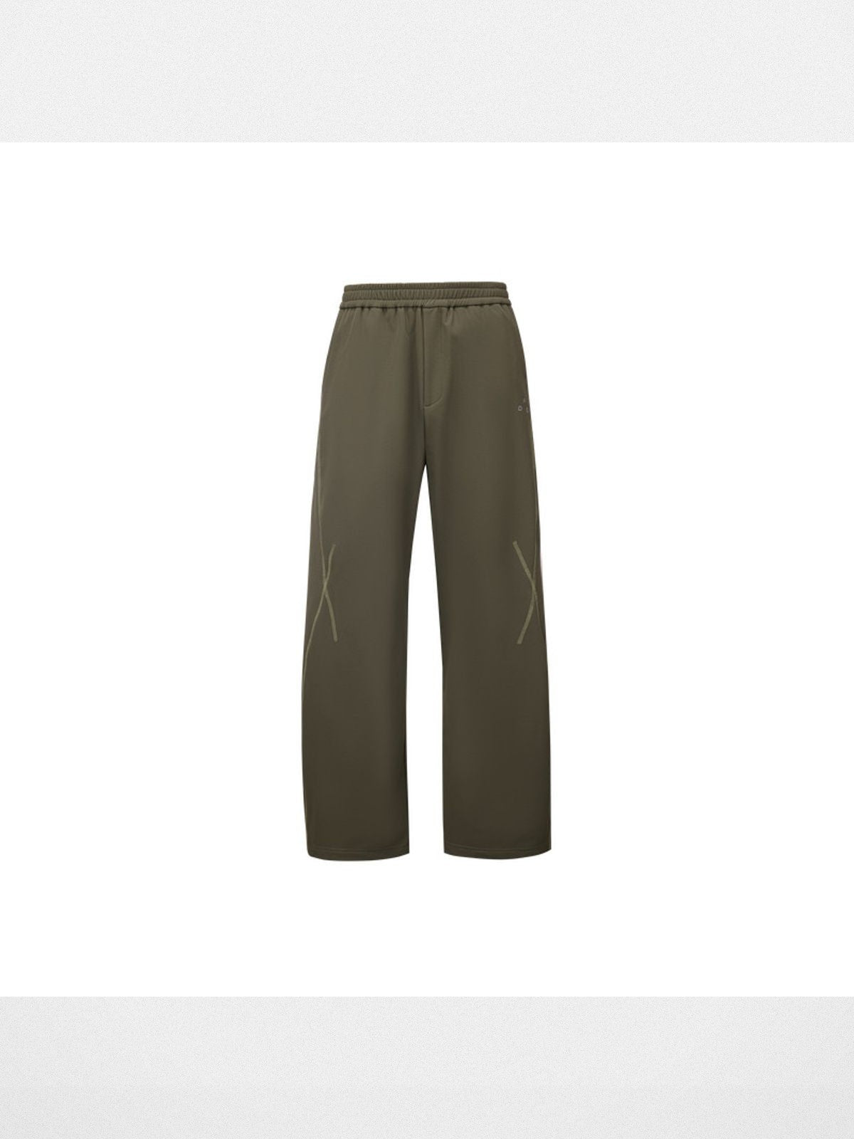FPA Curved Leg Nylon Trousers in Olive