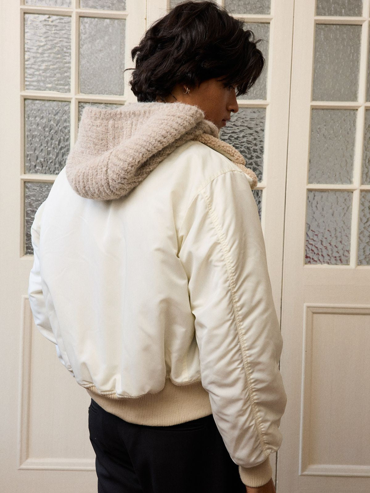 Retro 21 Thinsulate Padded B 15 Jacket in Yellow - On Model