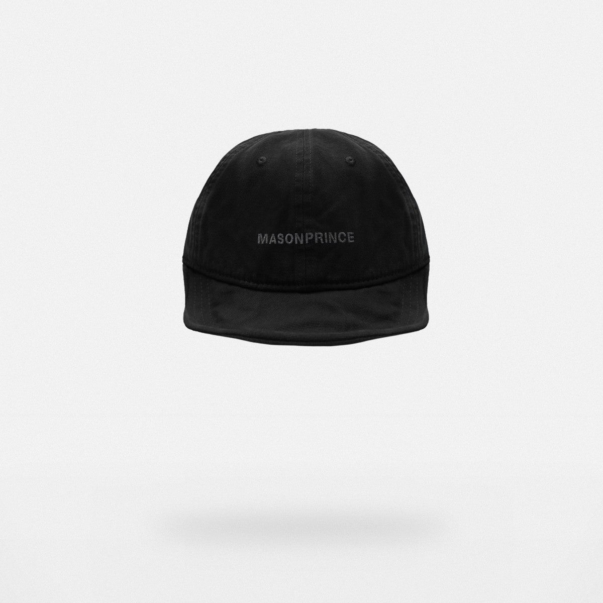 MASONPRINCE Twisted Design Flat Top Cap in Black