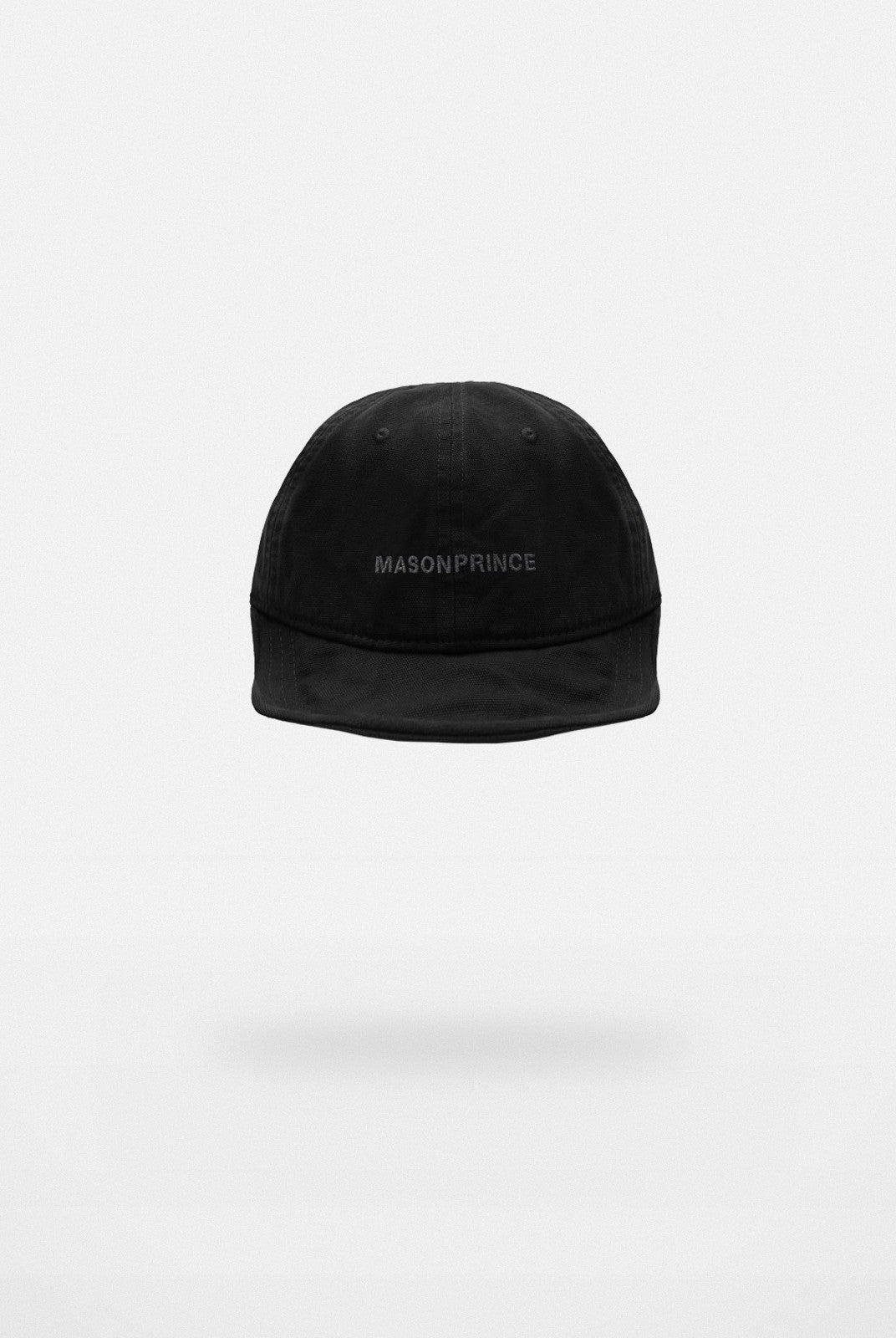 MASONPRINCE Twisted Design Flat Top Cap in Black