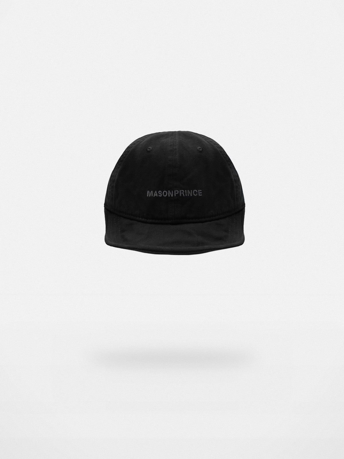 MASONPRINCE Twisted Design Flat Top Cap in Black