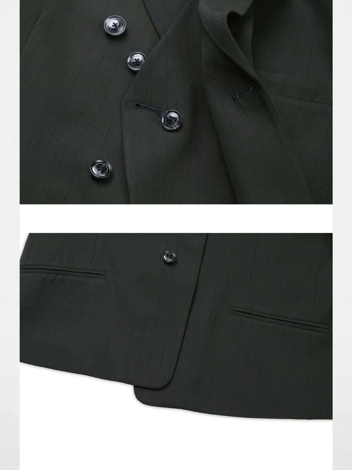 SOD Deconstructed Asymmetric Wool Blazer in Black - Detail
