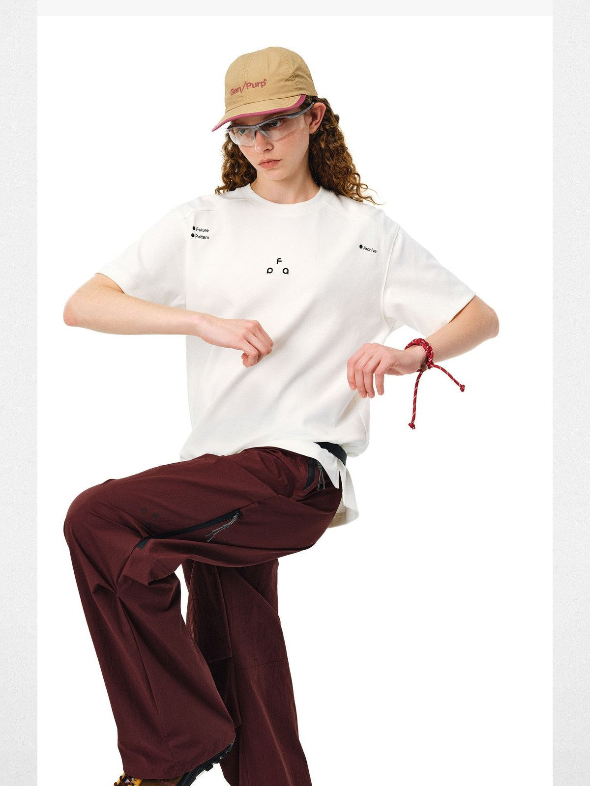 FPA Quick Dry Antibacterial T Shirt in White - On Female Model