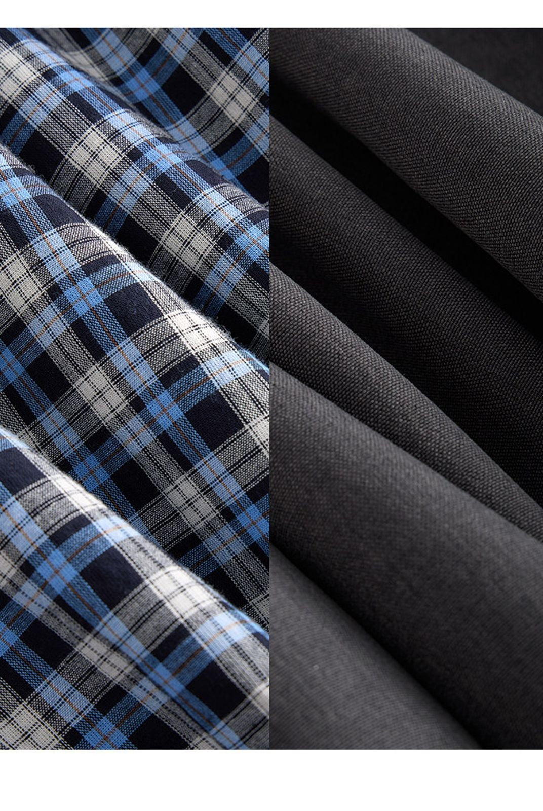 ACSENSE STUDIO Reversible Stand Collar Jacket in Gray - Detail