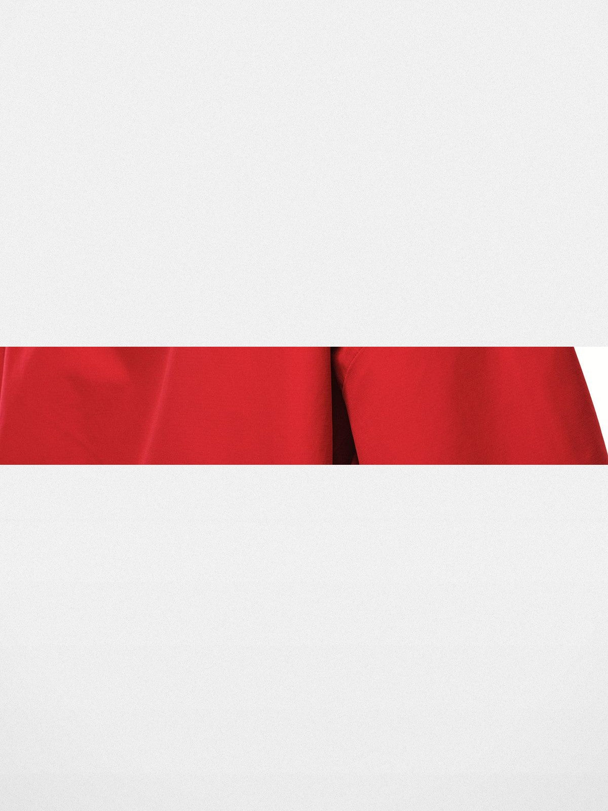 FPA Cropped Waterproof Hard Shell in Red - Detail