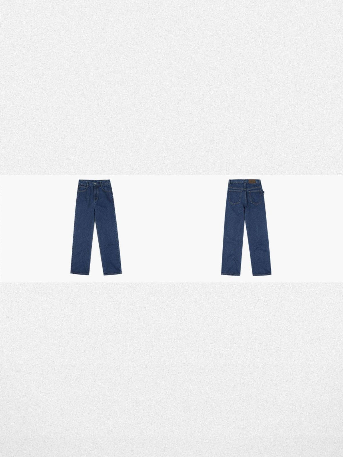 MEDM Washed Wide Leg Jeans in Denim