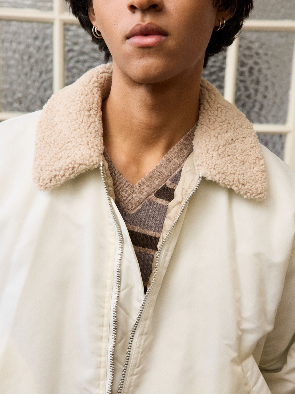 Retro 21 Thinsulate Padded B 15 Jacket in Yellow - On Model