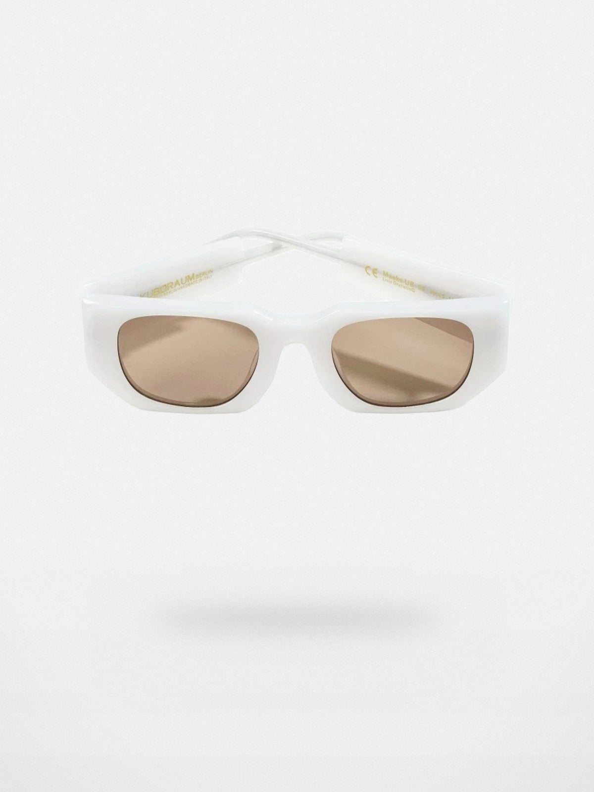 FUTURE UPDATE Chunky Rectangular Sunglasses in White