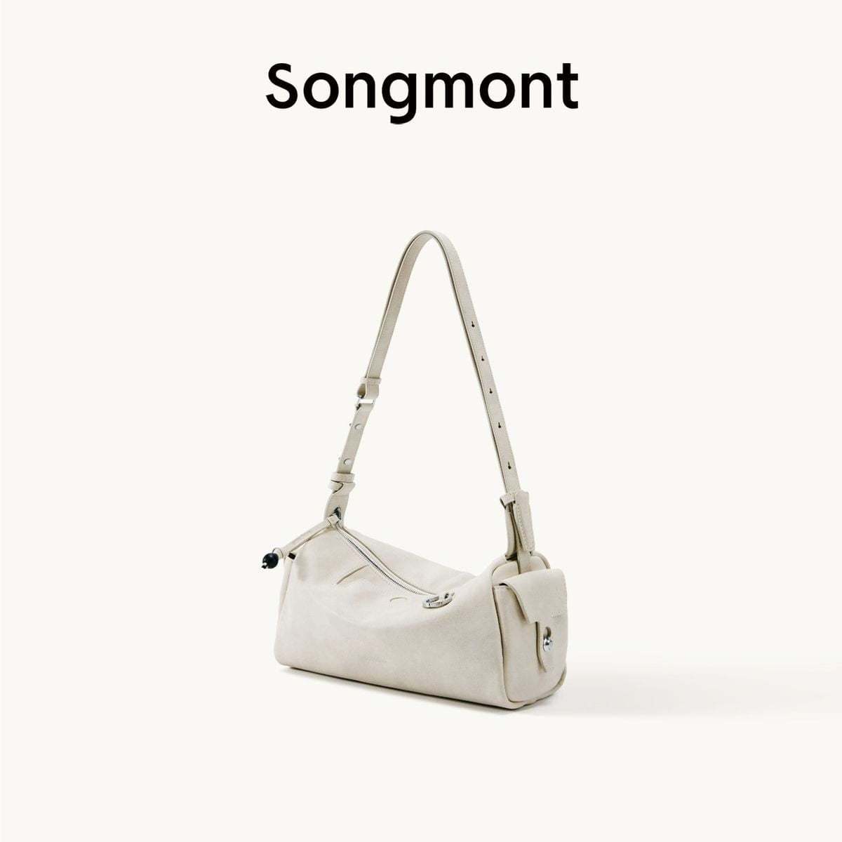 Songmont Leather Mini Camera Bag in White
