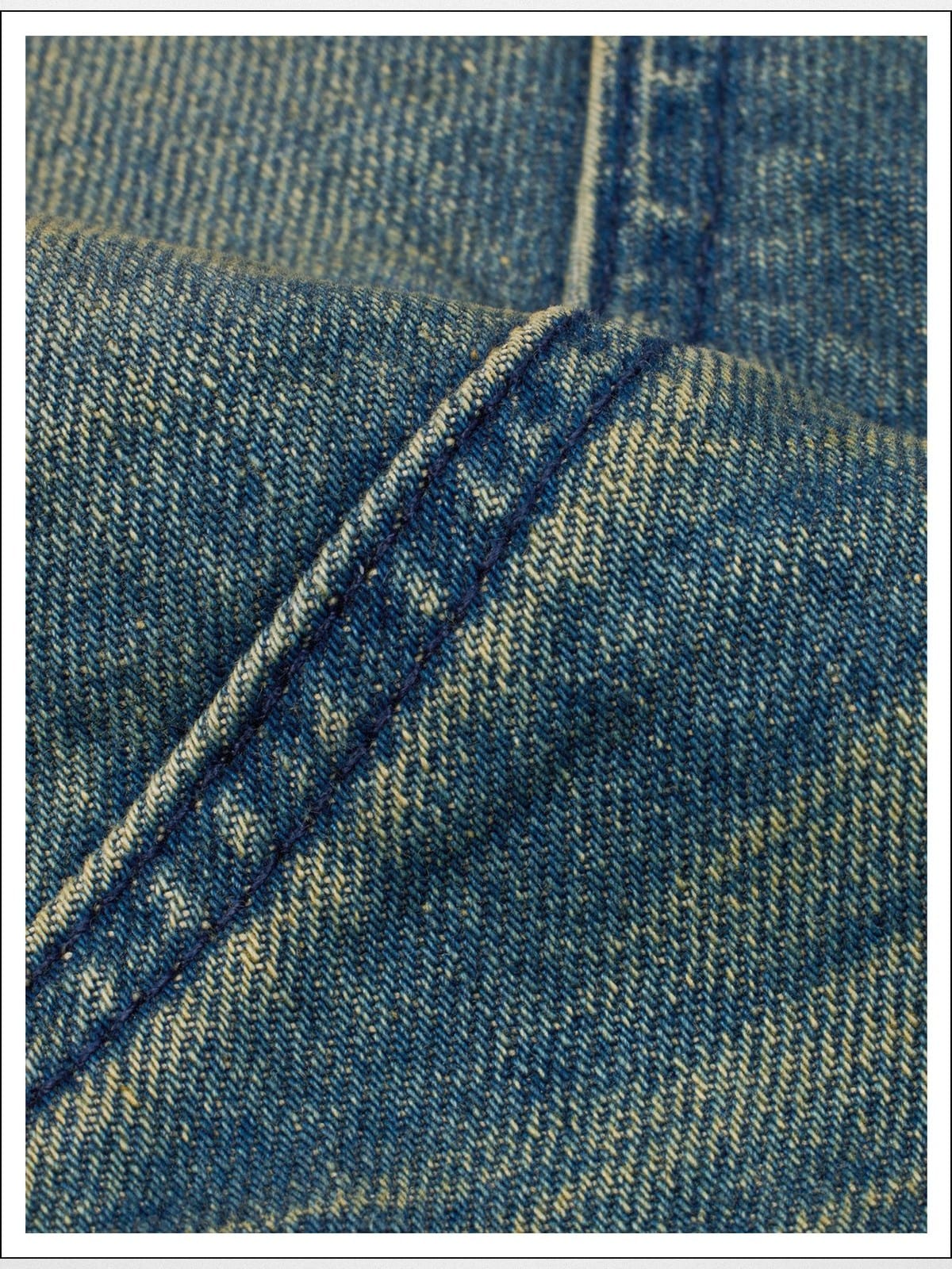 Fax copy express Curved Panel Dirty Wash Jeans in Denim - Detail