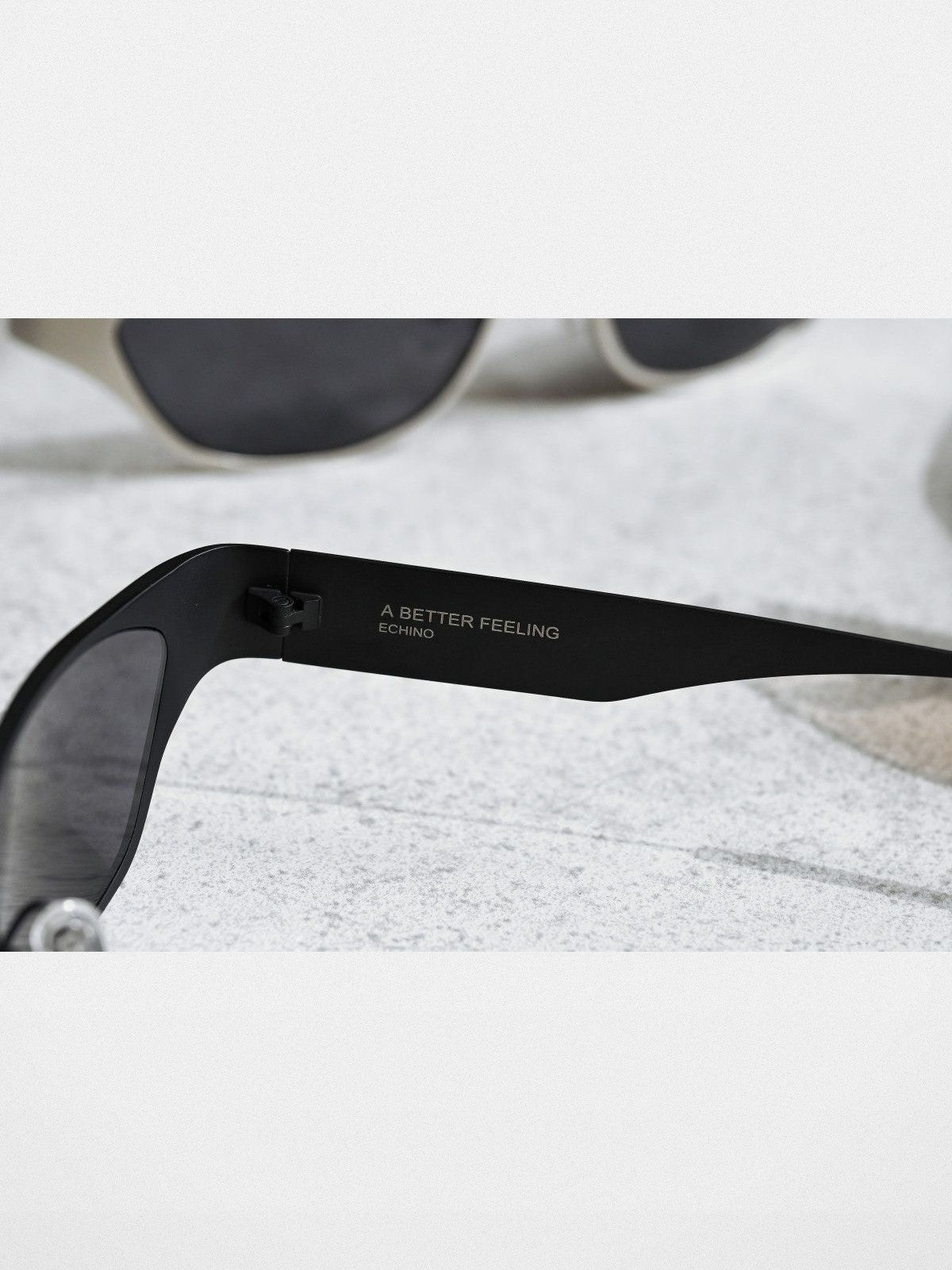 FUTURE UPDATE Stainless Steel Cyberpunk Sunglasses in Black - Detail