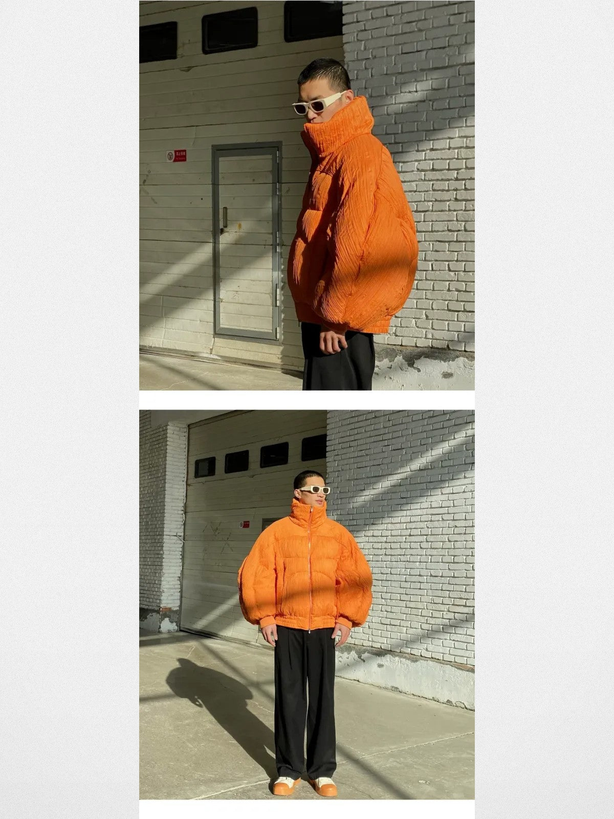 FUTURE UPDATE Avant Garde Rectangular Sunglasses in Black