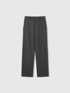 ROYA Tencel Wool Blend Suit Trousers in Gray