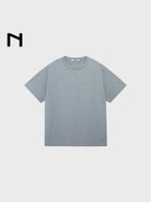 Nans 260g Combed Cotton Crew Neck Tee in Gray