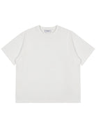 LOSTCTRL Loose Fit Cotton Crew Neck T Shirt in White