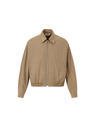 ROYA Crinkled Lyocell Blend Jacket in Beige