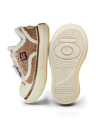 OLDORDER Hello Kitty Faux Fur Sneakers in Brown