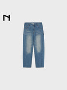NANS 14oz Heavyweight Curved Leg Jeans in Denim