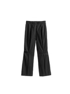 TRIANGLE PROJECT Deconstructed Origami Flare Pants in Black