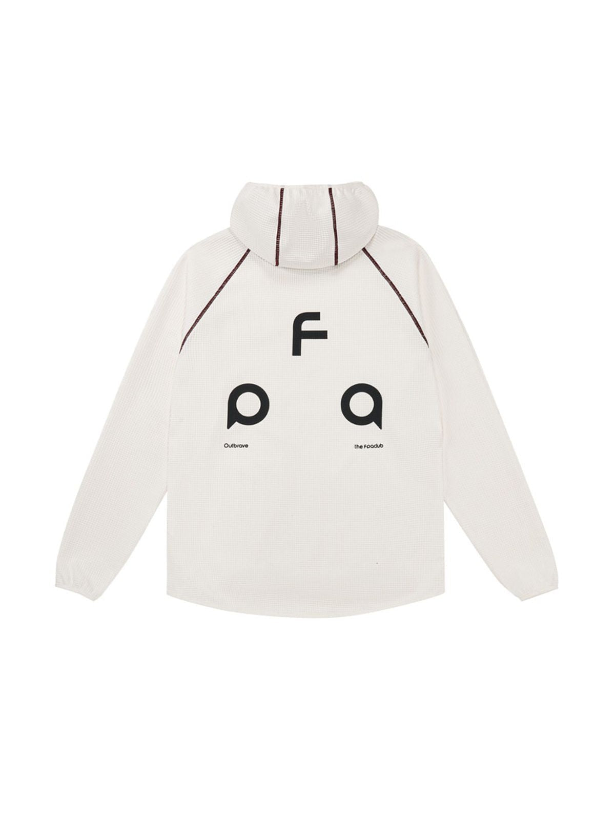 FPA Oversized Waffle Knit Hooded Jacket in White