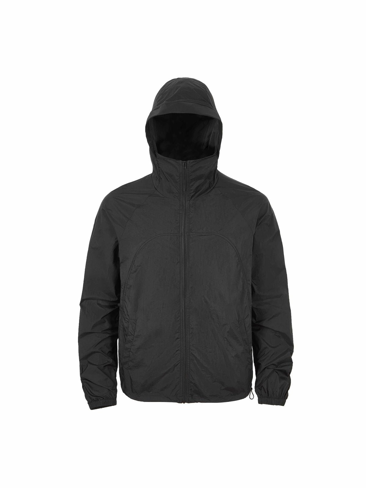Y OFFICIAL Deconstructed UPF50 Windbreaker in Black